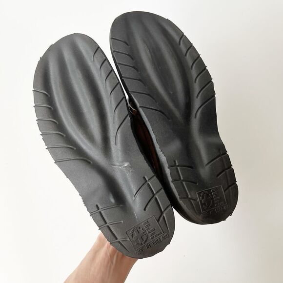 Vintage Dr. Marten leather thong sandals chunky flip flop platforms women's 7 - Picture 5 of 8